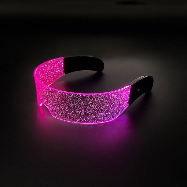 Gafas LED, gafas futuristas, accesorios para fotos, gafas iluminadas para niños y adultos, suministros de fiesta para Club, Cosplay, Bar, Festival