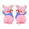 thumbnail image 1 of Anti-Scratch Door Protector, Cute Cartoon Butt Car Sticker, Anti-Scratch Funny Cute Soft Butt Bumper Strip, 1 of 8