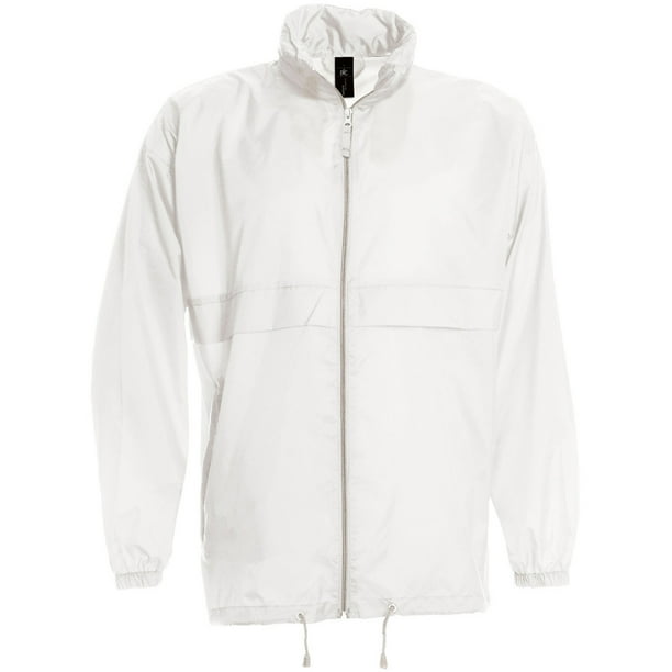 B&C - Chaqueta/Cortavientos Ultraligero Transpirable modelo Sirocco para hombre (Blanco)