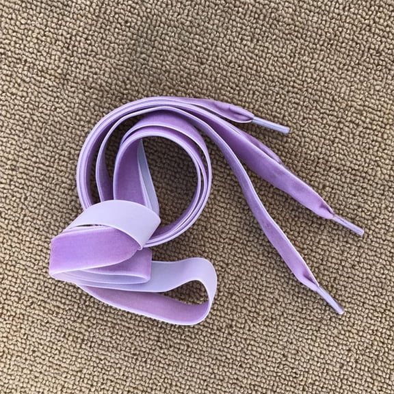 NIYANGLE 2Pairs Extra Wide Shoe Lace Pair Co-Workers Family Friends 80x0.63in Purple Pink