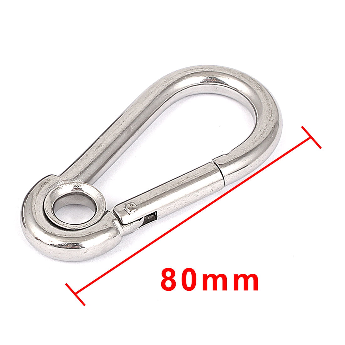 Details about   Snap Hook Carabiner Alumininium 80mm x 40mm x 8mm Silver/Gold 