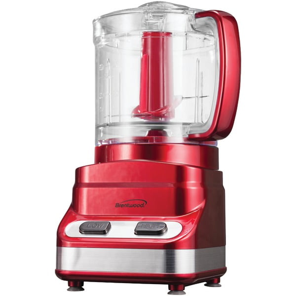 Brentwood Appliances 3 Cup Mini Food Processor in Red