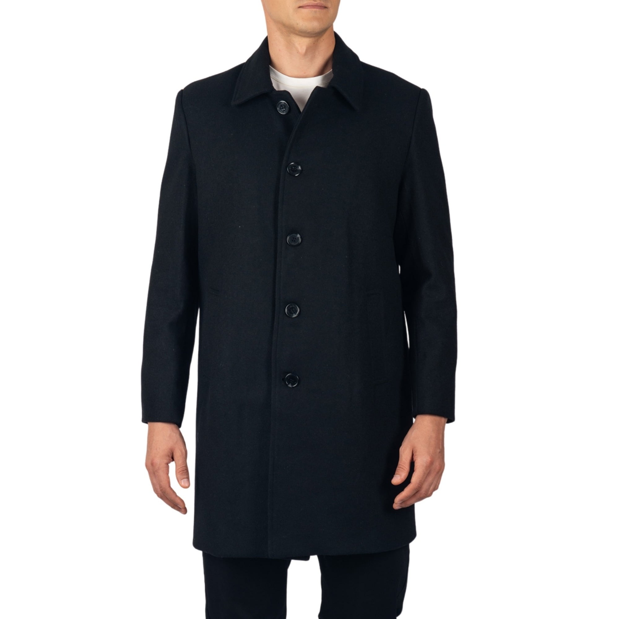 Alpine Swiss Mens Zach Knee Length Jacket Top Coat Trench Wool