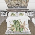 thumbnail image 2 of Designart 'Tropical Leaves Air Plant Succulent' Juego de Funda Nórdica de Casa de Campo, 2 of 5