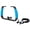 Sky Blue, variant on BIMZUC Underwater Diving Rig Tray Mount Silicone Anti Slip Grip Stabilizer Dual Cold Shoe 1/4in 3/8in Screw Action Camera Mount for Scuba Snorkeling Photography (9.84 inches / 25 cm) - Red Variant