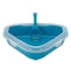 thumbnail image 2 of Bandeja de arena para gatos, inodoro para gatos de esquina, bandeja de arena para gatos, fácil de limpiar, triangular, anti Azul, 2 of 9