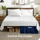 thumbnail image 4 of Faldón de Cama Ajustable Bare Home 15 Pulgadas Tamaño Queen Azul Oscuro, 4 of 6
