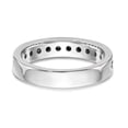 thumbnail image 5 of 14K White Gold Ring Band Wedding Diamond Round Black, 5 of 7