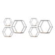 thumbnail image 1 of Estante Hexagonal decorativo Cateissary almacenamiento 3 piezas color dorado Negro, 1 of 1