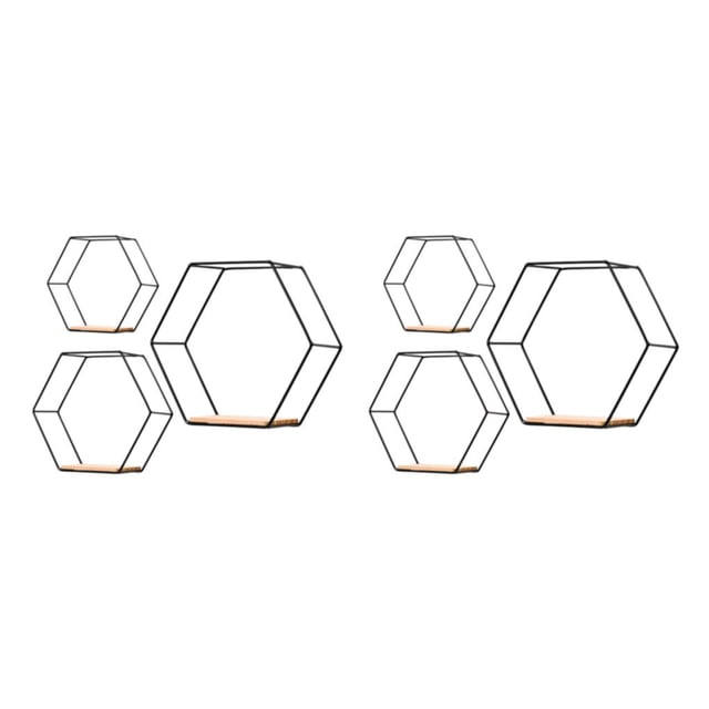 Estante hexagonal decorativo de almacenamiento Inteprter 3 unids/set