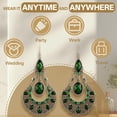 thumbnail image 5 of DESIGNICE 2 Pairs Statement Earrings for Women,Metal Plated Hollowed-Out Ethnic Style Boho Earrings for Women,Drop Earrings Wife Girlfriend Fashion Jewelry Accessories Gift,Style5, 5 of 7