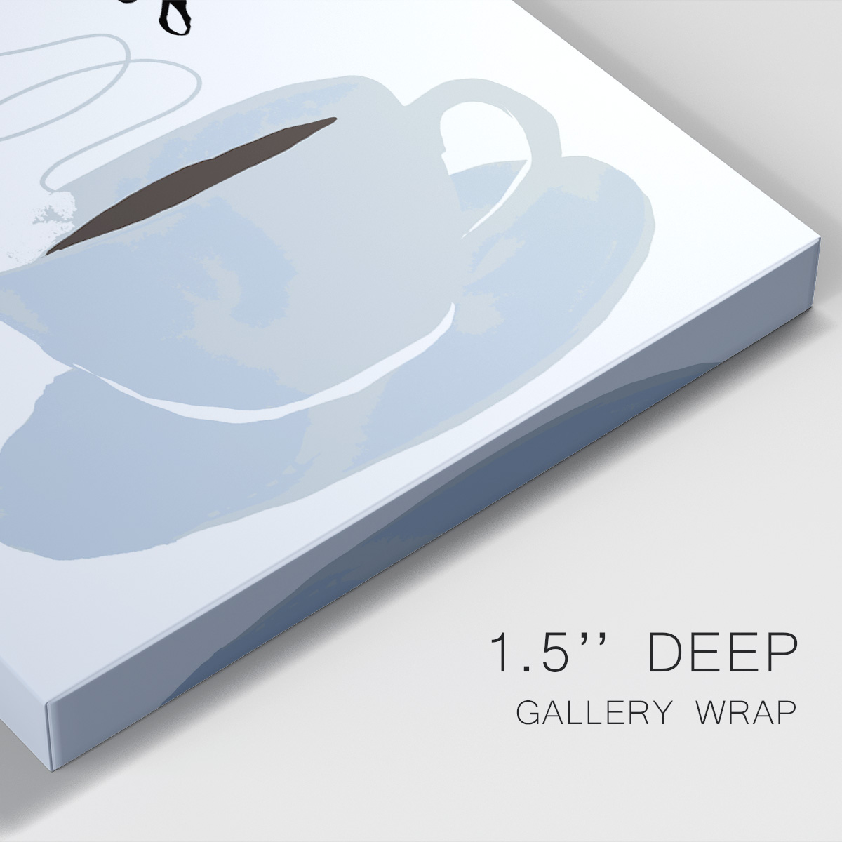 Start With Coffee & You Premium Gallery Wrapped Canvas - Ready to Hang