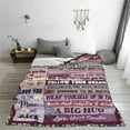 thumbnail image 3 of LHSHID to My Sister Blanket Birthday Gifts Quilt Ultra Soft Micro Fleece Throw Blankets for Thanksgiving Christmas Bed Sofa Travel Beach 50x60in, 3 of 6