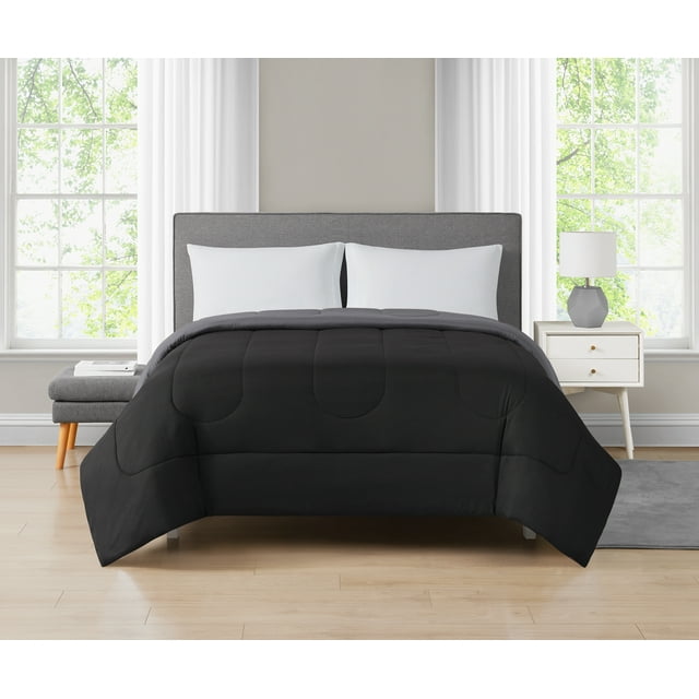 Mainstays Black Reversible Comforter Twin
