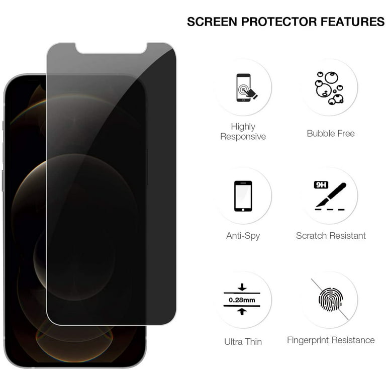 Spigen iPhone 6.1 FC Black - HD Screen Protector for iPhone 12 and iPhone  12 Pro - (AGL01512) - Al Hosani Computer
