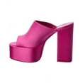 thumbnail image 2 of Paris Texas Sasha Satin Platform Sandal, 38, Pink, 2 of 5