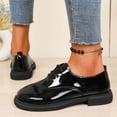 thumbnail image 7 of oqasdz Casual Shoes for Women Loafers Pu Leather Flat Lace Up Solid Color Dressy Shoes for Formal Event Party Wedding Versatile Summer Outdoor, 7 of 7