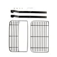 thumbnail image 4 of Estante de condimentos de acero inoxidable con barra de 35 cm, diseño de doble nivel, color negro, tamaño de paquete 37x8x14 cm, peso 1400 g. Incluye 1 estante y 1 barra., 4 of 6