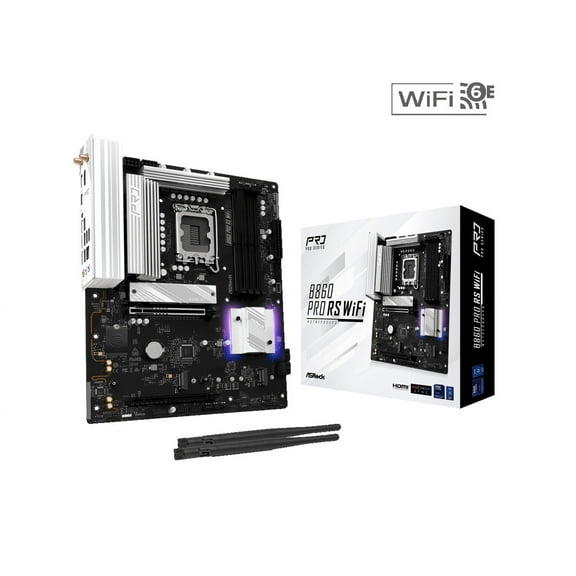 ASRock B860 Pro RS WiFi LGA 1851 Intel B860 SATA 6Gb/s DDR5 Intel Core Ultra ATX Motherboard