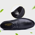 thumbnail image 5 of Black Dress Shoes for Men, Classic Oxford Shoes with Plain Toe and Lace Up, Formal Business Pointed Toe Comfortable Office Shoe, 5 of 8