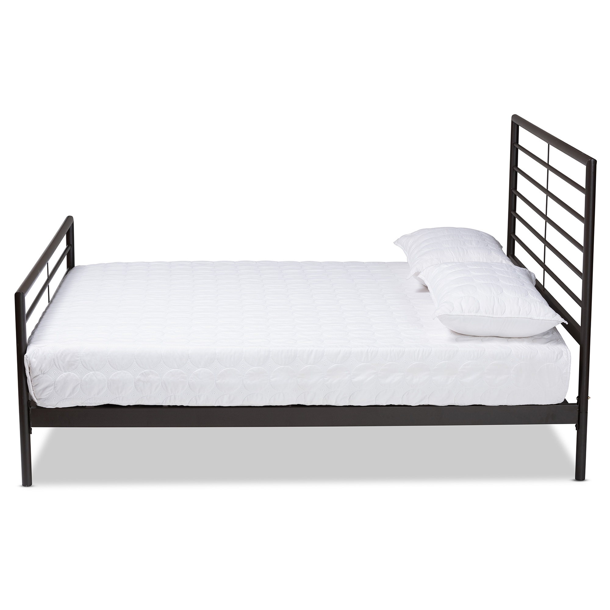 Baxton Studio Alva Modern Engineered Wood Platform Bed, Full, Black