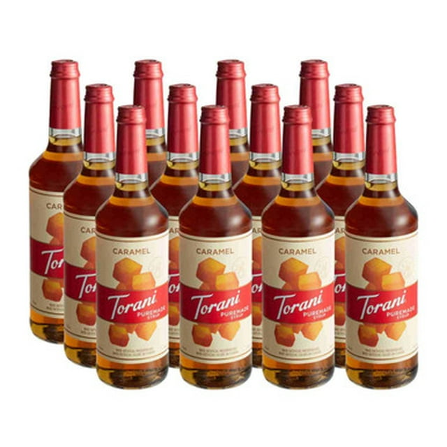 Torani Puremade Rich Caramel Flavoring Syrup - 750 mL (12/Case)