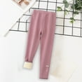 thumbnail image 5 of Hicidod Girls Leggings Winter Fleece Lined Toddler Warm Thicken Thermal Tights Solid Ankle Length Casual Stretchy Kids Pants, 5 of 6