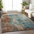 thumbnail image 6 of Dalyn Rugs Machine Washable Indoor/Outdoor Chantille Teal 10' x 14' Rug, 6 of 9