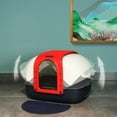 thumbnail image 4 of Covered Cat Litter Box for Indoor Cats, Anti-Splashing Large Enclosed Litter Box Easy Clean, and Assemble, Include Scoop and Mat, 4 of 7