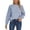 F105-Blue, variant on FYDUU Womens Sweaters Tops Trendy Women's Knitted Pullover Sweater Casual Loose Fit Hollow Out Round Neck Long Sleeve Shirts Autumn Comfortable Soft Top Basic Knit Sweater