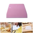 thumbnail image 4 of 2pcs Cake Scraper Cookie Biscuit Dough dough spatula; Spatula Chopper PP Plastic Baking Scraper Kitchen Bakery Tool, Pink, 4 of 7