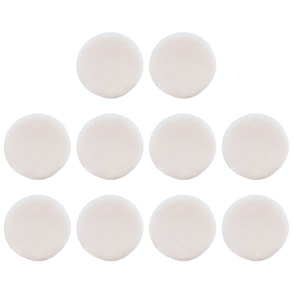 10PCS Pure Cotton Suede Powder Puffs Round Loose Powder Puffs Supple