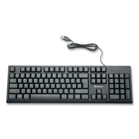 Wired Keyboard, Black | Bundle of 10 Each
