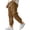 W9-Brown, variant on Men's Linen Pants Elastic Waist Drawstring Straight-Legs Pants with Pockets Linen Cotton Trousers Casual Summer Beach Lightweight Lounge Pants,Gray S