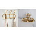 thumbnail image 3 of 1 Pcs 40X20Cm Rattan Wall Hooks Kids Garments Organizer Rack & 2Pcs 31 X 18Cm Rattan Clothes Hanger Kids, 3 of 7