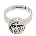 thumbnail image 3 of Stainless Steel Aromatherapy Ring, Essential Oil Diffuser Locket Ring Opening Adjustable for Daily Wear, Compact Portable, Prevents Rusting for Aromatherapy Oil Diffuser Use, 3 of 7