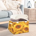 thumbnail image 4 of Iauyy Large Storage Box with Lid - Foldable Home Storage Bins for Clothes Toy Holiday Decor, Sunflower Seamless (42*32*30cm), 4 of 6