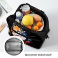 thumbnail image 6 of HUIACONG Fade Resistant Insulated Thermal Lunch Box for School Office, Aluminum Film Material Removable Shoulder Strap Lunch Bag, Baseball Graphic Design, 6 of 10
