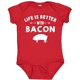 thumbnail image 3 of Inktastic Life's Better with Bacon Boys or Girls Baby Bodysuit, 3 of 5