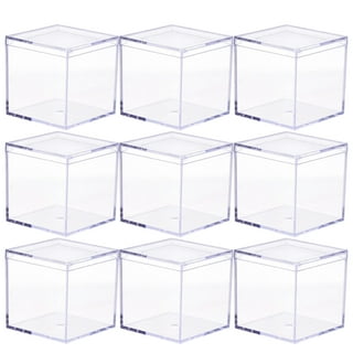 In Stock, Crystal Clear Boxes, 1x1x2 inch Cube, Comes Flat Easy Fold