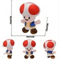 thumbnail image 3 of Sapo Toadette Hongo Mario Bros Juguetes de peluche Luigi Gato Rosalina Princesa Peach Muñeca de peluche Juguetes suaves Regalo de cumpleaños para niños, 3 of 5