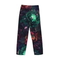 thumbnail image 3 of Lsque Red And Green Carnation Print Men's Pajama Pants, Lounge Pant - Comfortable Home Wear,Elastic Waistband, Stylish Design-X-Large, 3 of 9