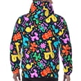thumbnail image 7 of Goofa Colorful Air Balloons1 for Men's Hooded Sweatshirt - Lightweight Pullover Hoodie with Kangaroo Pocket, Perfect for Everyday Wear-Medium, 7 of 7