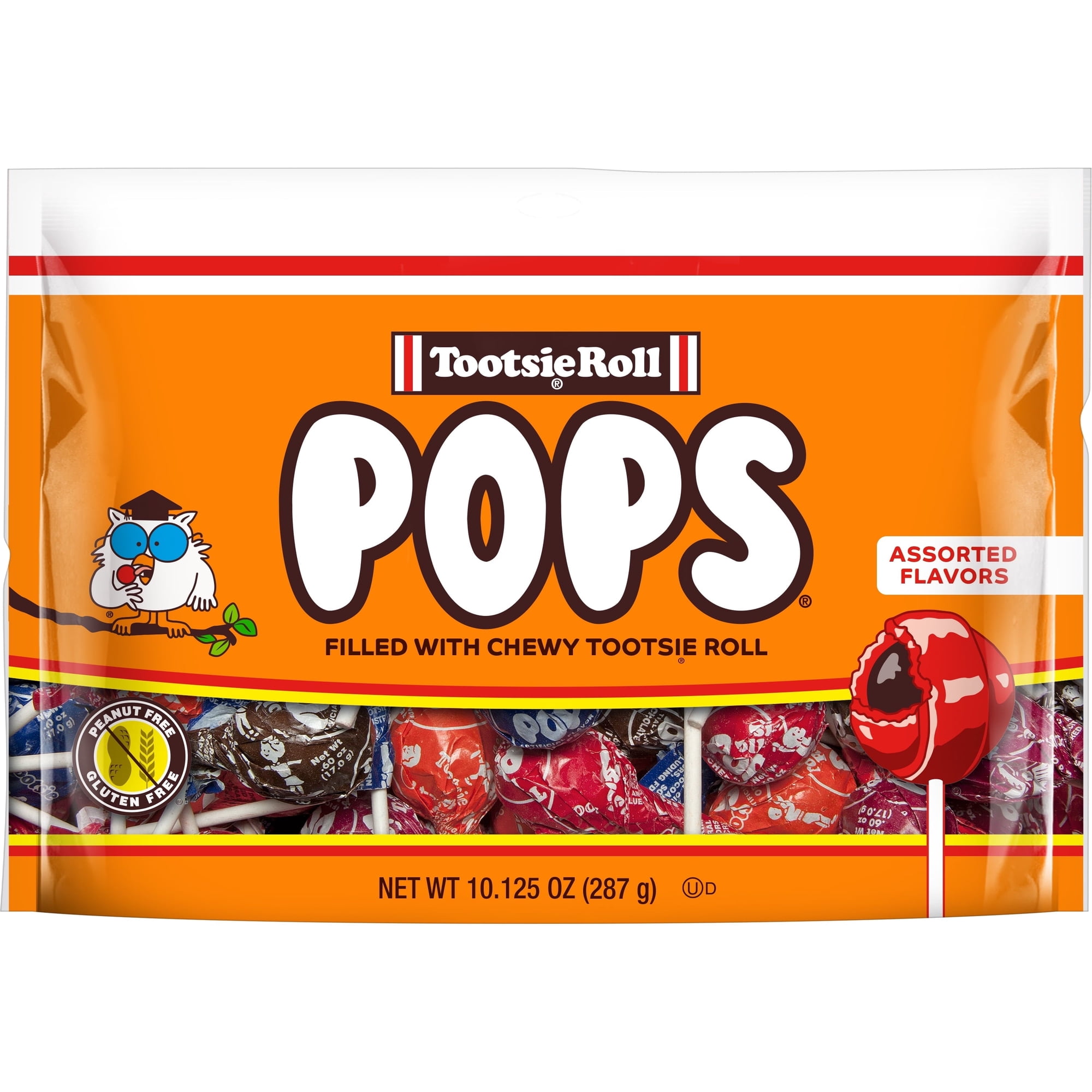 Tootsie Pops Assorted Flavor Gluten-Free Lollipops 10.12 Oz (2Pack)