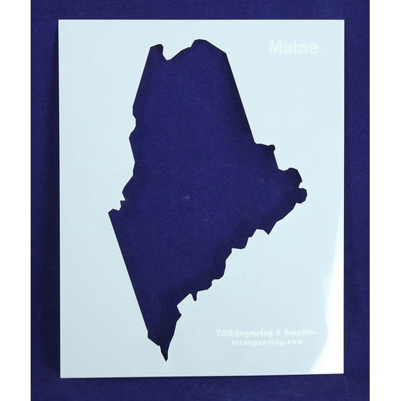 State of Maine Stencil 14 Mil Mylar - Painting /Crafts/ Templates
