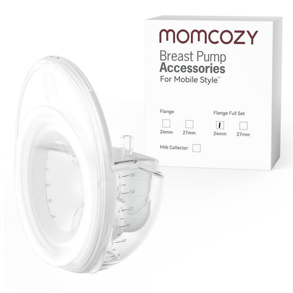 Momcozy Mobile Style Breast Pump Full Set Collector Cup (24mm Flange), Only for Momcozy Mobile Style Breast Pump Replacement Accessories