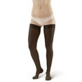thumbnail image 2 of Ames Walker AW Style 257 Microfiber Opaque 15-20 mmHg Moderate Compression Closed Toe Thigh High Stockings w/Band Natural Large, 2 of 5