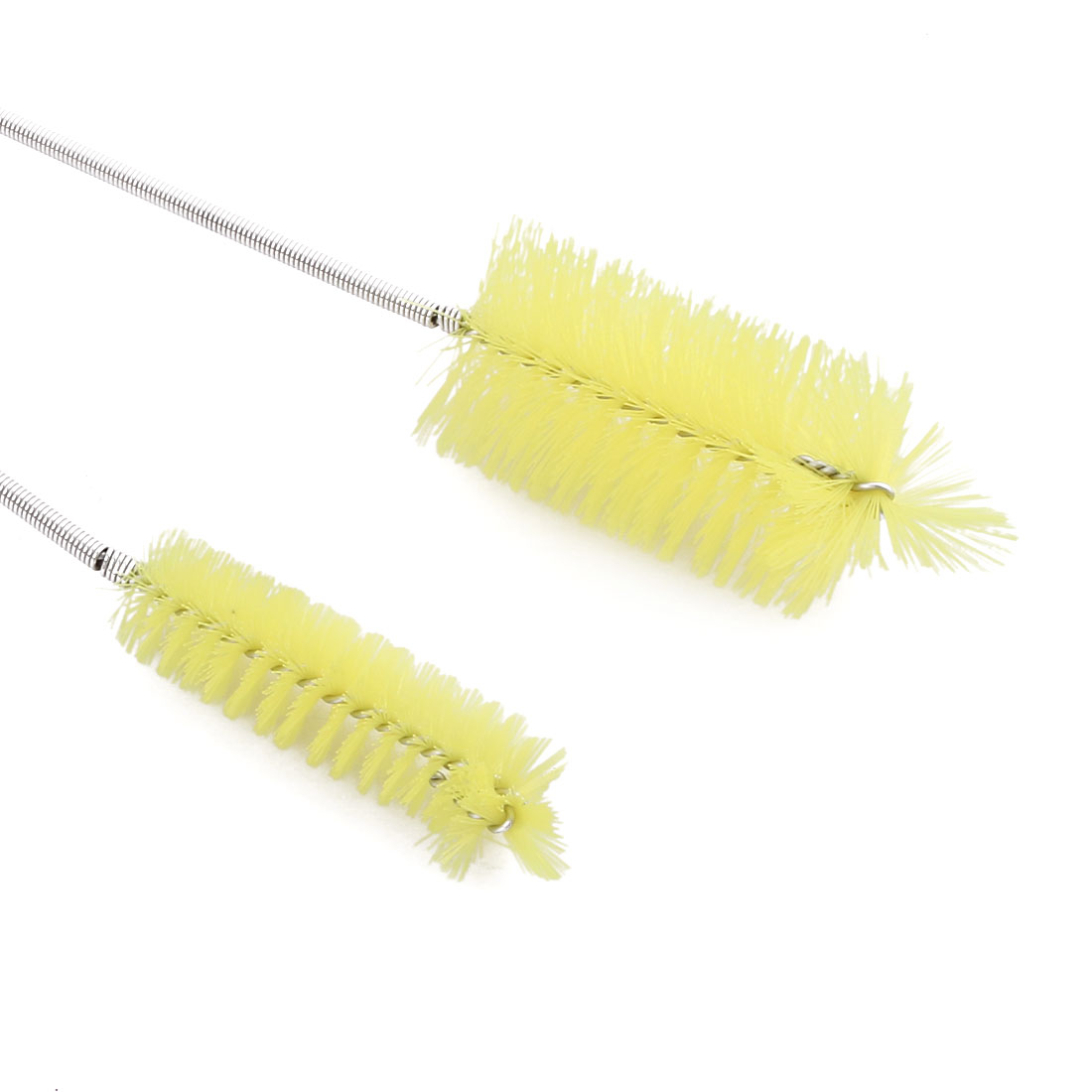 Aquarium Fish Tank Double Ended Hose Pipe Tube Cleaning Brush Yellow 5