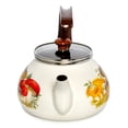 thumbnail image 7 of Enameled Aluminum Tea Kettle Mushrooms Enamel Kettle 2.3-qt. (2.2 L) Hot Water TeaKettle pot for Stovetop Teapot Ideal for Camping, 7 of 7