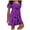 Purple formal dresses for women, variant on Wycnly Formal Dresses for Women Beach Boho Plus Size High Waist Swing Tunic Mini Sundresses Short Sleeve Round Neck Leaves Print 2025 Summer Short Dress Army Green s
